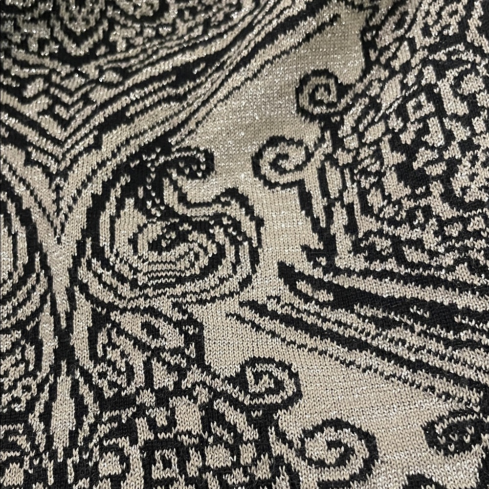 Chico’s Black And Silver Patterned Open Blazer - image 7